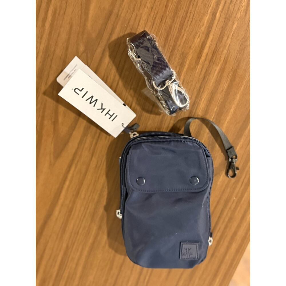 NWT IHKWIP Everyday Essential Crossbody Bag Navy Blue Purse